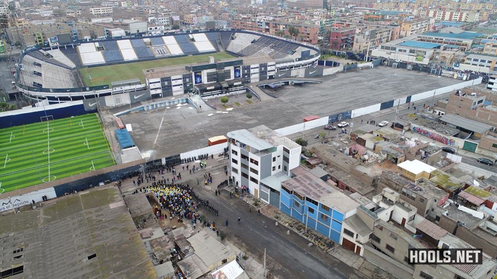 An aerial view of the Estadio Alejandro Villanueva.