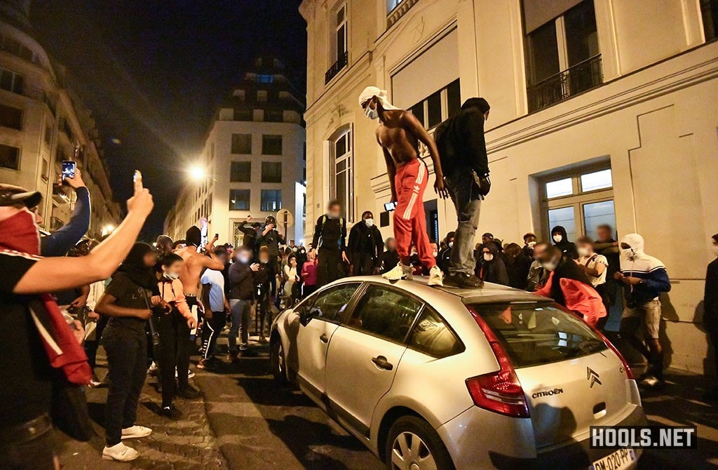 PSG fans clash with riot police after Champions League final defeat