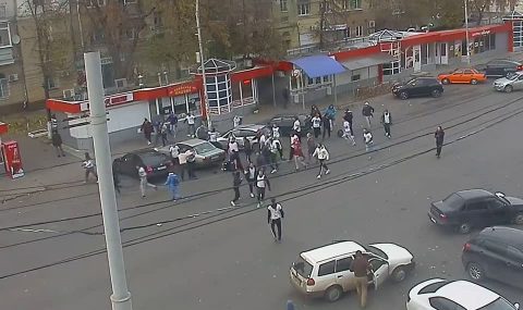 Fakel Voronezh and Arsenal Tula hools clash before match