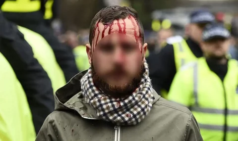 Tottenham v Arsenal: Fans clash ahead of North London derby