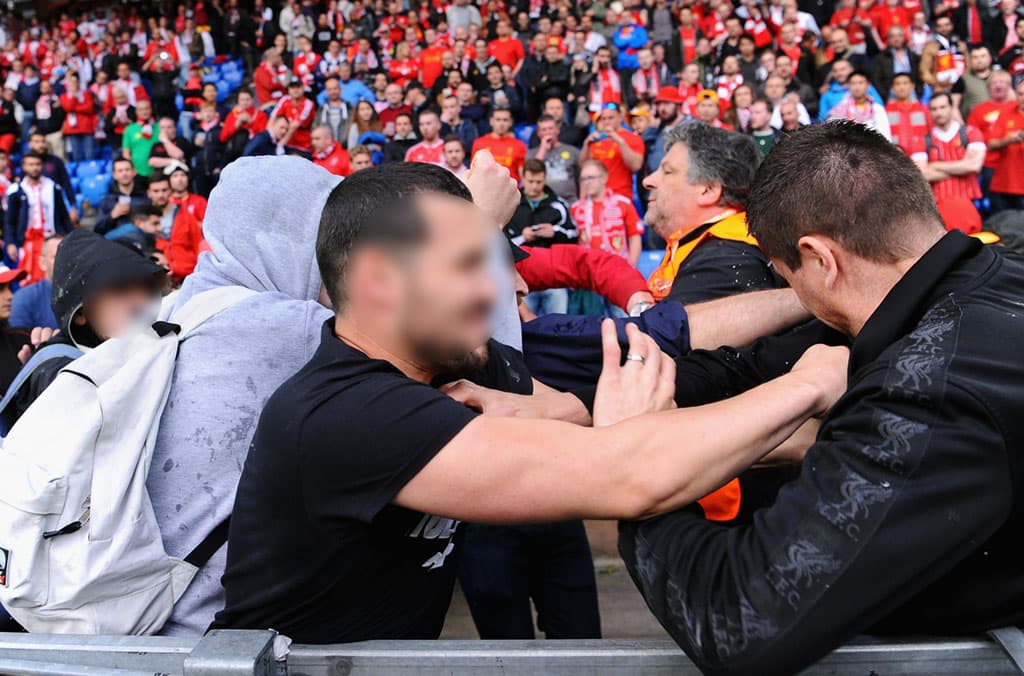 Liverpool and Sevilla fans brawl before Europa League final