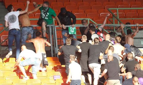 Fight breaks out at Vienna derby