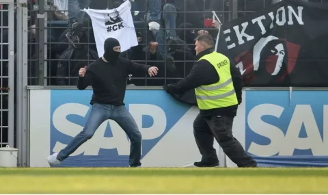 Babelsberg v Energie Cottbus match halted twice by fan trouble