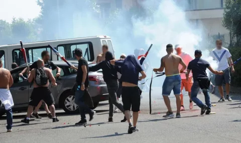 Brescia and Cagliari fans clash before pre-season friendly