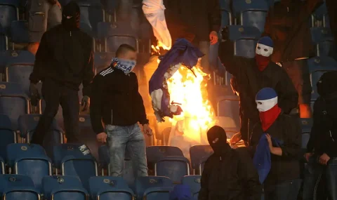 German Cup: Hansa Rostock v Hertha Berlin halted twice by fan trouble