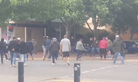 Adelaide and Sydney fans clash ahead of A-League match