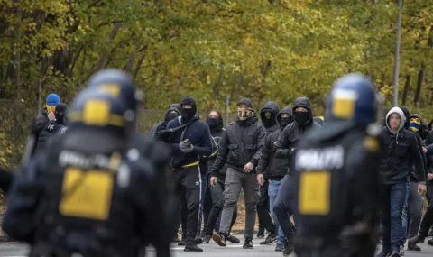 Brondby hools clash with police after defeat to Copenhagen