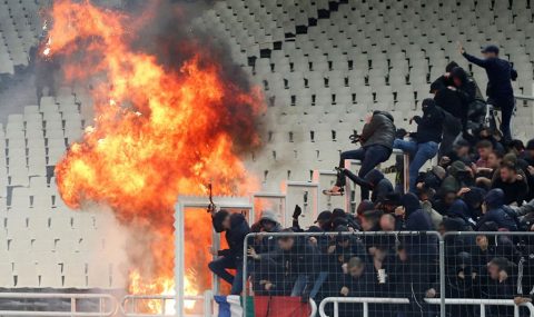 Clashes erupt ahead of AEK’s Champions League match with Ajax