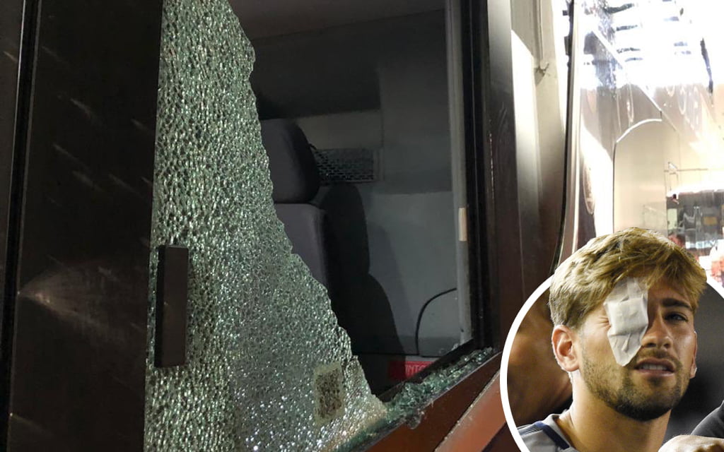 River Plate fans attack Boca Juniors bus before Copa Libertadores final