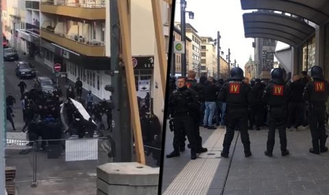 Mass brawl breaks out between Karlsruher and Waldhof Mannheim hools