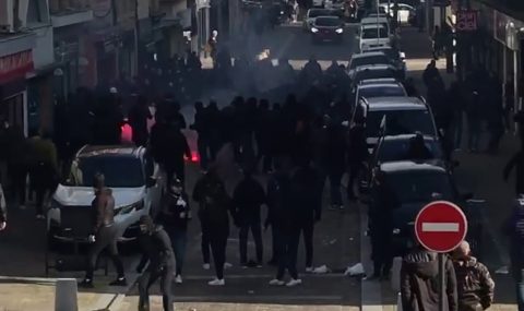 Sedan and Utrecht fans clash with Bastia supporters before match