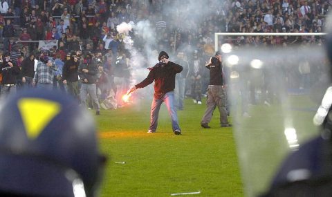 13 May 2006: Basel fans go on rampage after losing Swiss Super League title