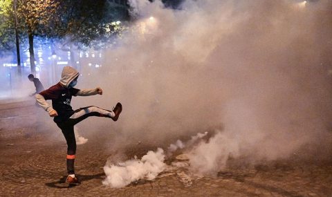 PSG fans clash with riot police after Champions League final defeat