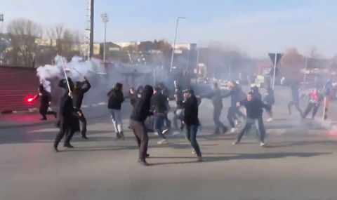 North Macedonia: Bregalnica and Tikvesh fans clash before match