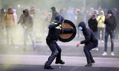 NAC Breda fans clash with police after play-off final defeat