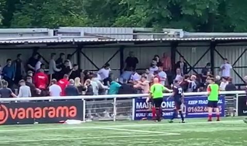 England: Mass fight breaks out at Sunday League cup final