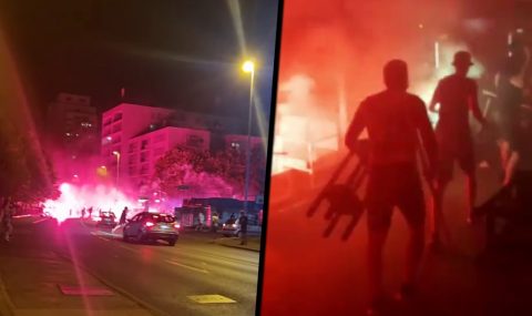 Dinamo Zagreb and Legia hooligans clash on eve of Champions League tie