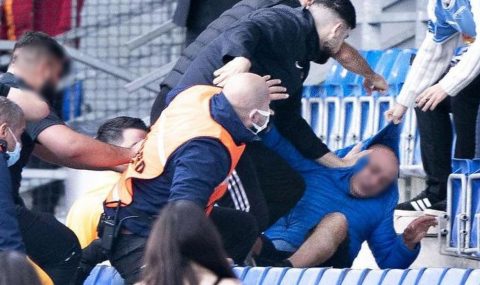 Galatasaray fans attack man who goaded them at Randers Stadium