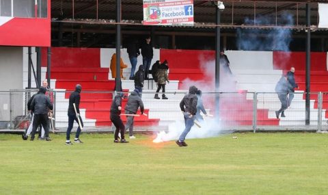 Poland: Tarnovia fans attacked by Unia Tarnow hooligans at match