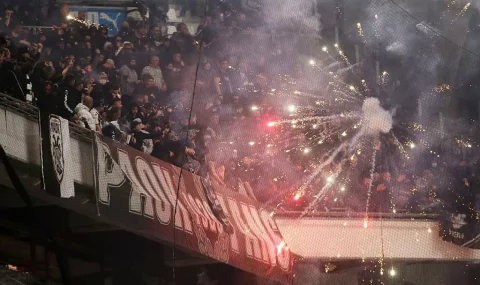 Trouble flares at Marseille v PAOK Europa Conference League tie