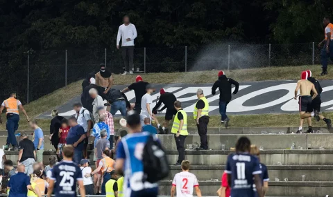 Sion hooligans attack Etoile Carouge fans after cup match