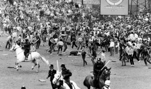 English football hooligans of the 1980s – in pictures