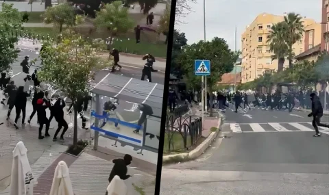 Malaga hooligans attack Atletico Madrid counterparts at bar