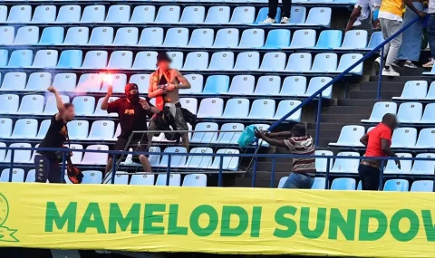 Mamelodi Sundowns and Esperance fans clash following CAF Champions League tie