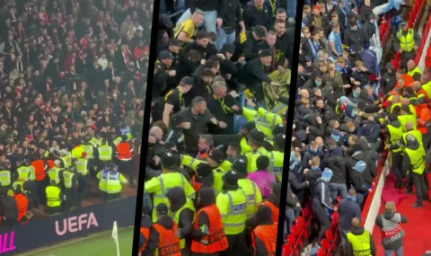 European ties see trouble involving away fans at Arsenal, Aston Villa and Nottingham Forest