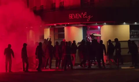 Hooded hooligans attack bar as Sedan fans celebrate win
